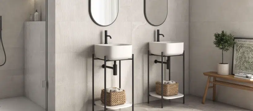 Mueble de baño suspendido o con patas: pros y contras